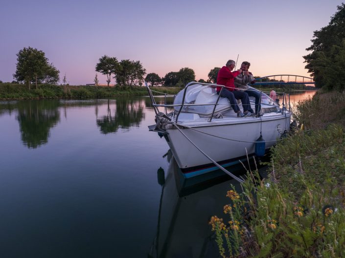 Die letzten Kanalkilometer vor dem großen Strom