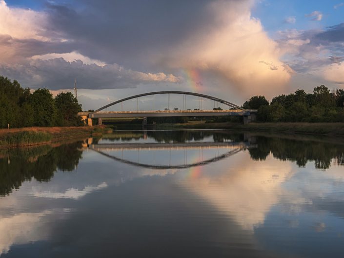 Gewitter mit Hagel , Elbe-Seiten-Kanal