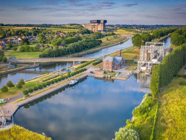 Schiffshebewerk Strépy-Thieu am Canal du Centre